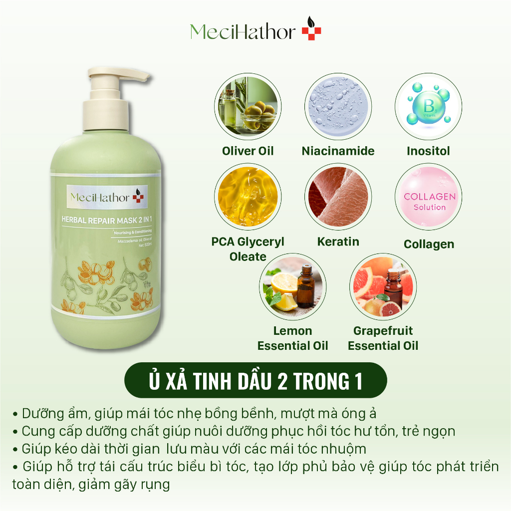 Ủ xả tinh dầu 2 trong 1